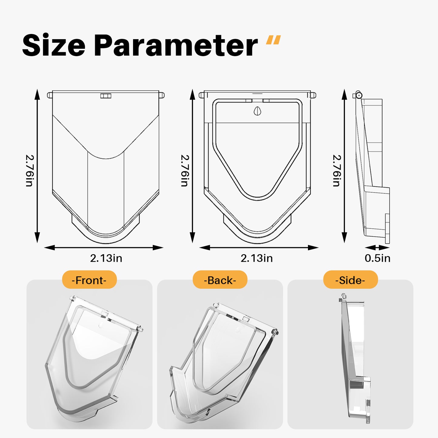 Yncotte Blender Lid Replacement for Ninja, Replacement Lid Blender Top Parts for Ninja Blender 72 oz Pitcher Compatible with NJ600 BL700 and BL500-BL781, Transparent